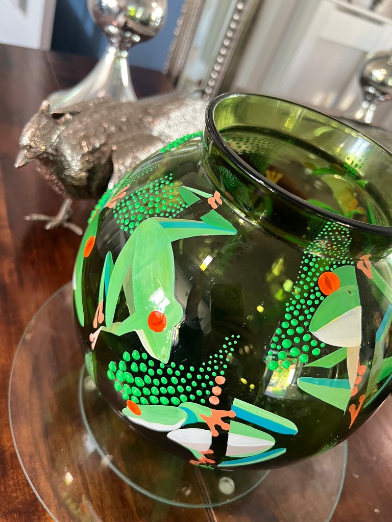 Green vase
