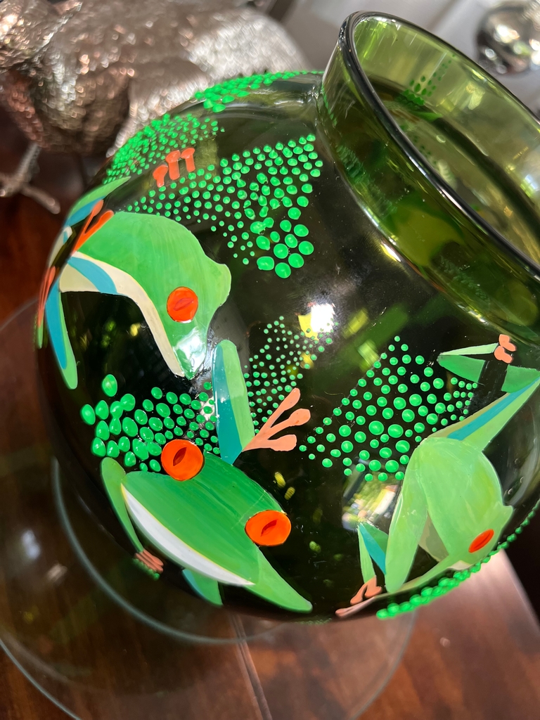 Green vase