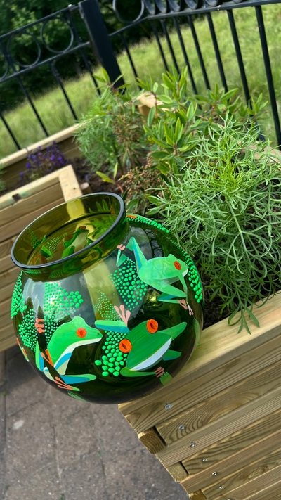 Green vase